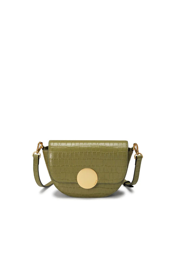 Oryany - Lottie Croco Crossbody Small Handbags - Leaf Olive