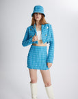 Tweed Skirt Blue  - Porterist 5