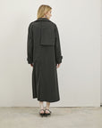 Fayette Black Trench Coat