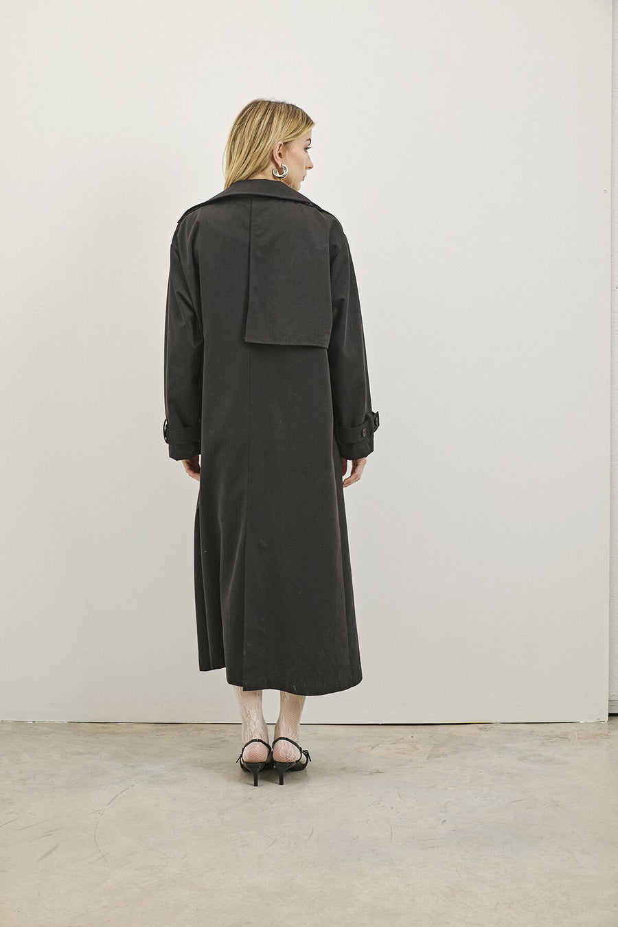 Fayette Black Trench Coat