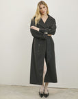 Fayette Black Trench Coat