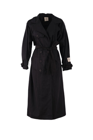 Fayette Black Trench Coat