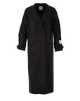 Fayette Black Trench Coat