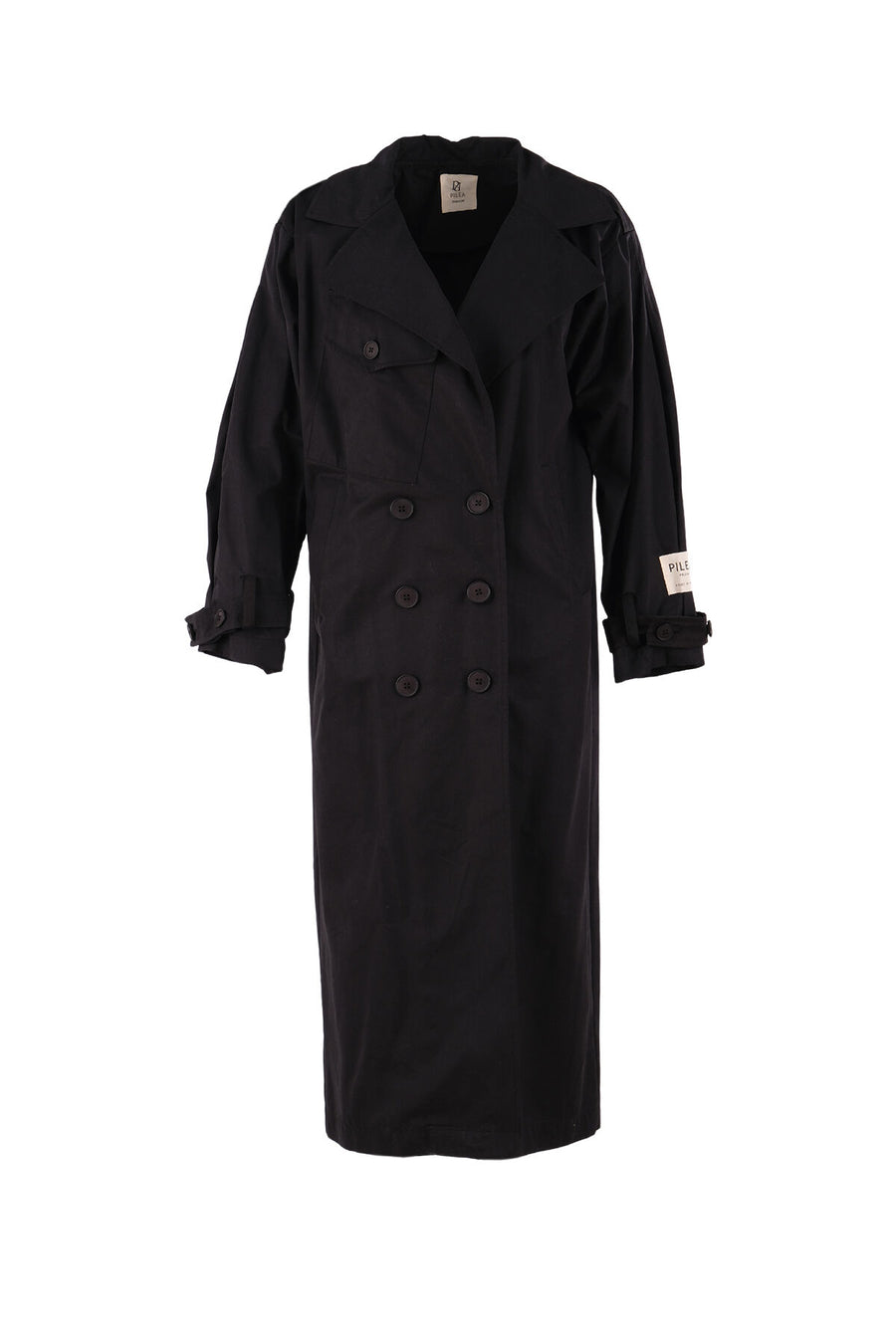 Fayette Black Trench Coat