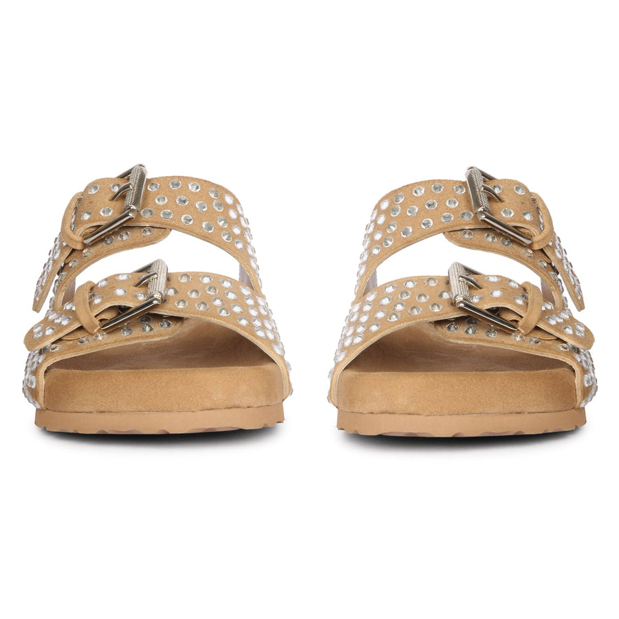 Future Brands Group Beige Riena Flat Sanda  - Porterist 5