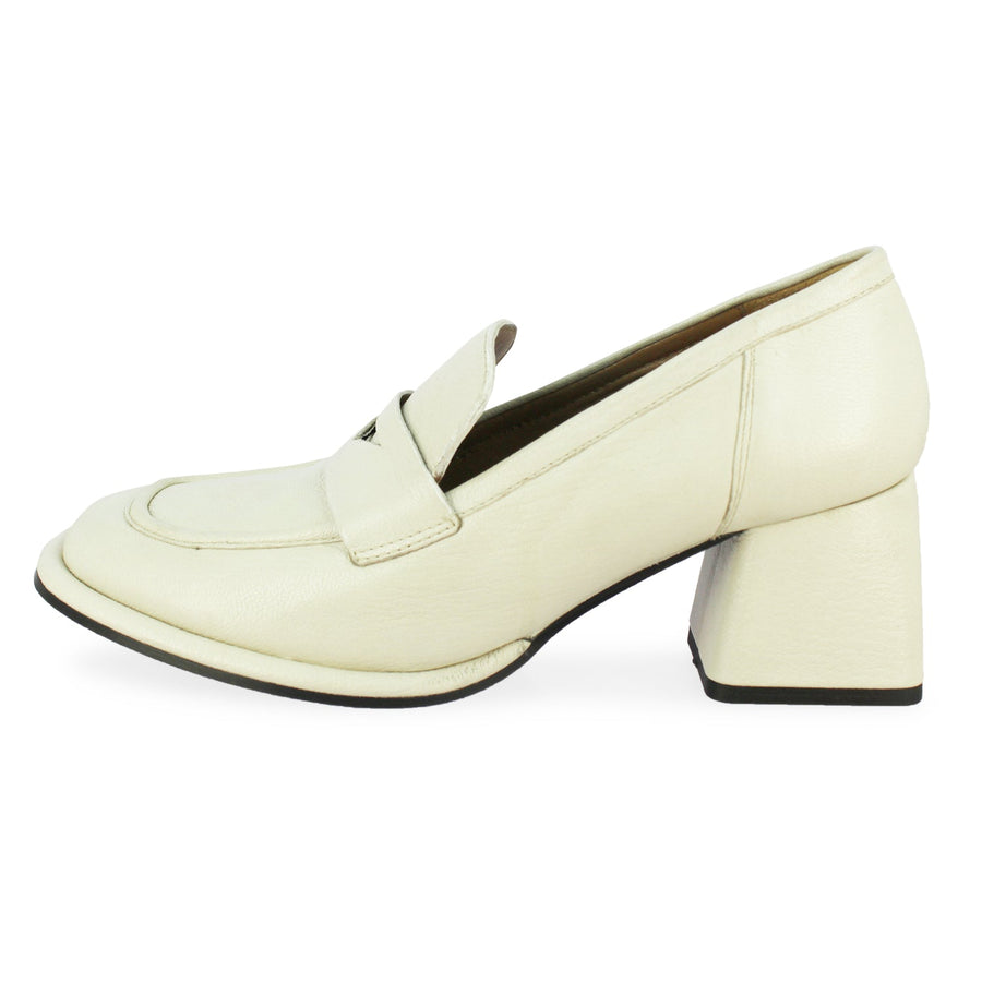 Saint G Viviana Heel Loafers Off White 