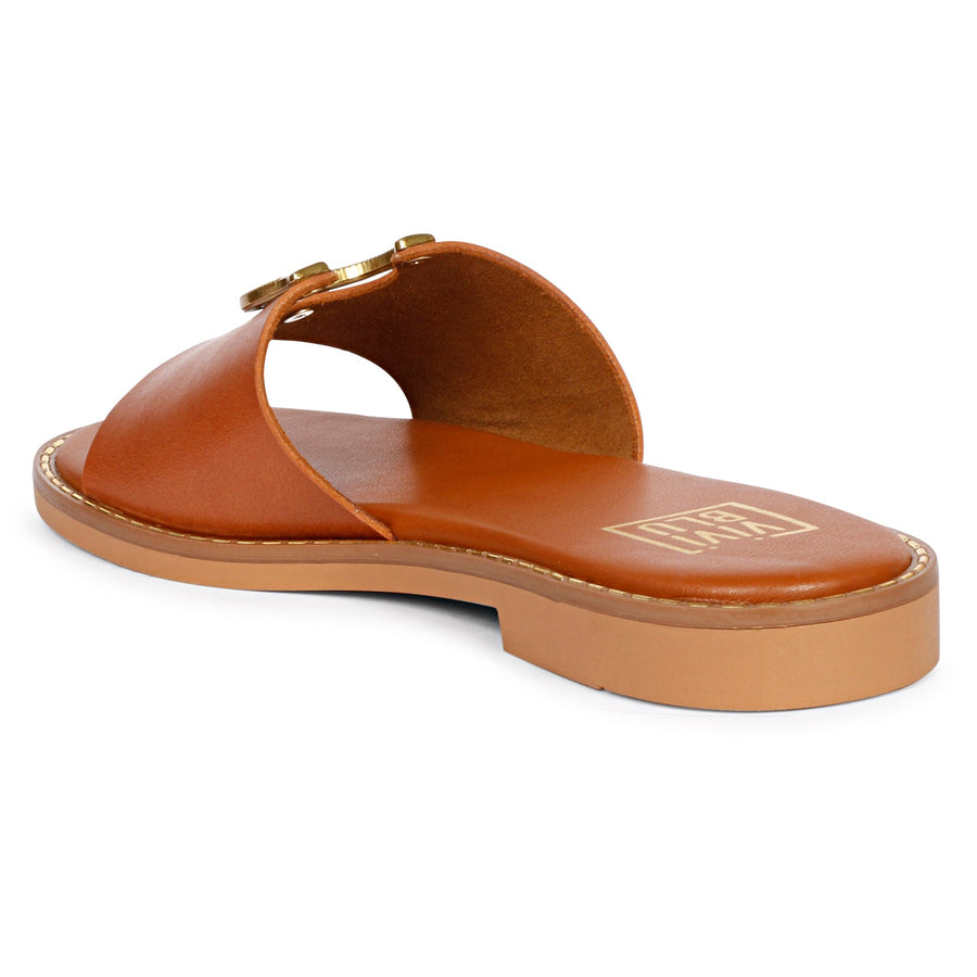 Vivi Blu Amber Flats Footwear Cognac 