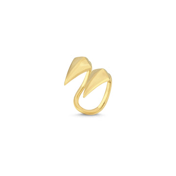 Fierce Gold Vermeil Hoop Earrings   - Porterist 1