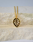 Paper Leaf Necklace