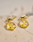 Teeny Weeny Hexagon Drop | Yellow