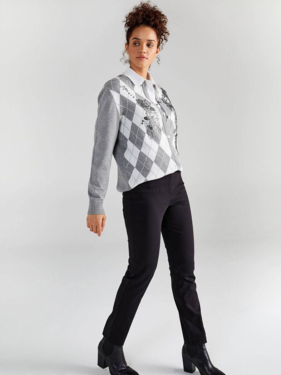 Black Slim Fit Classic Pants 00052