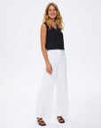 Ecru Wide Leg Pants 00081