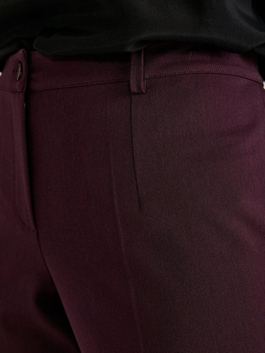 Mürdüm Slim Fit PolyViscose Pants 00048