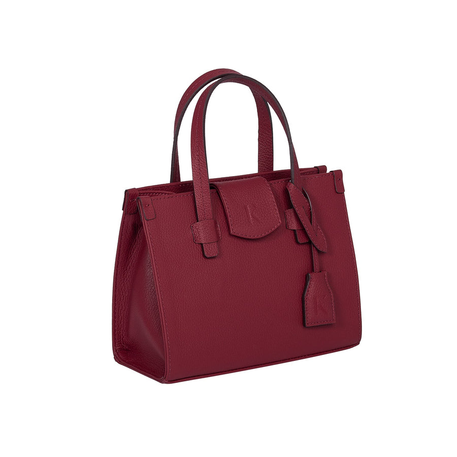 Gabrielle Red Leather Hand & Shoulder Bag | Porterist