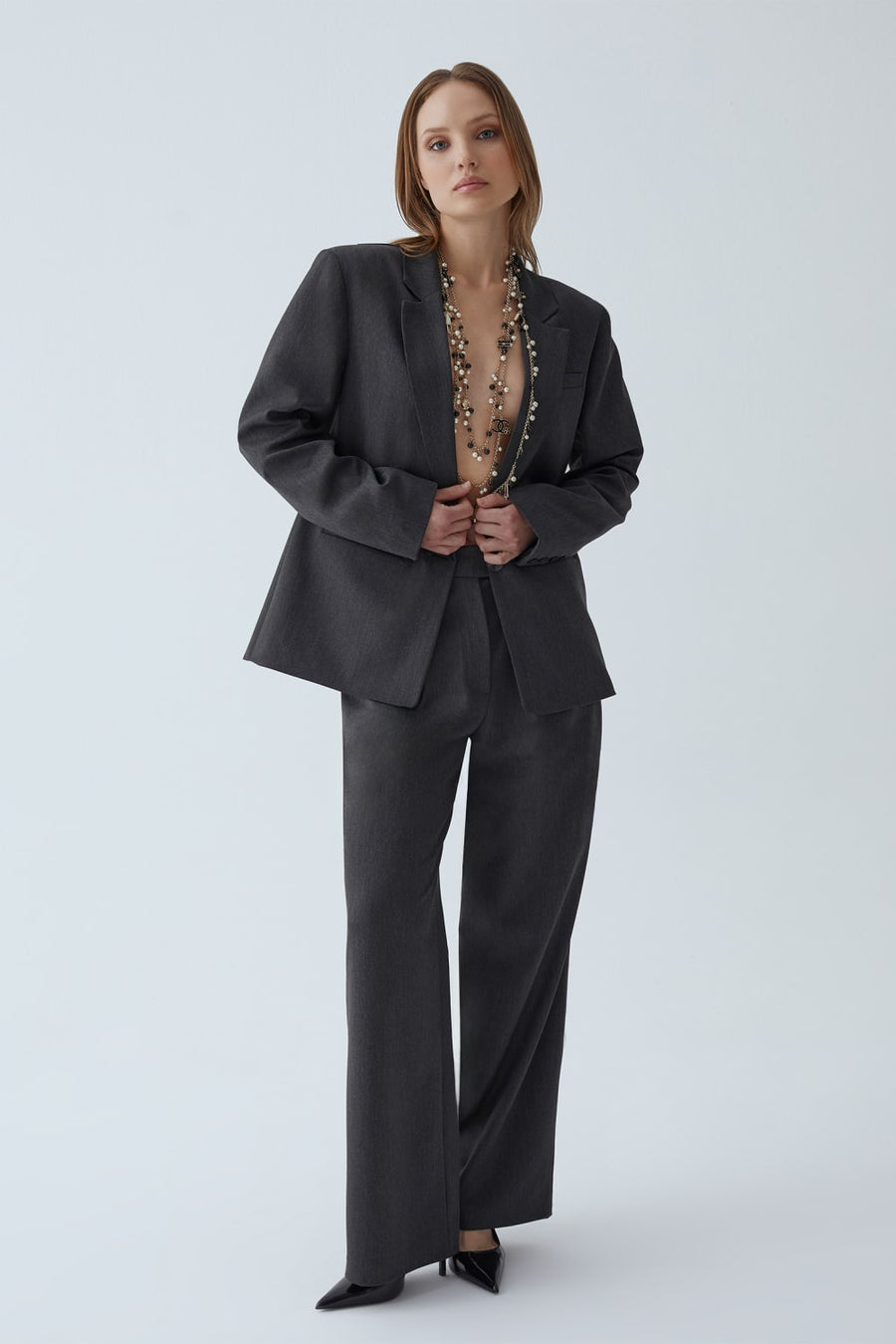 Smoked Garter Palazzo Pant  - Porterist 1