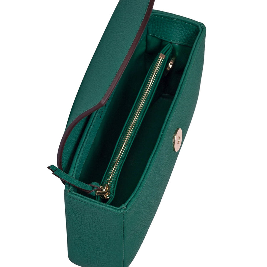 Gean Green Mini Leather Handbag & Clutch | Porterist