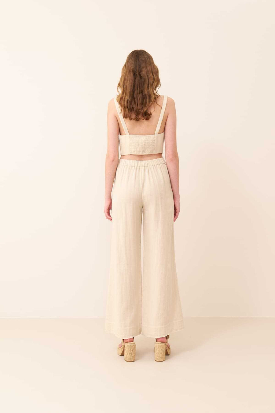 Wide Leg Pants Natural