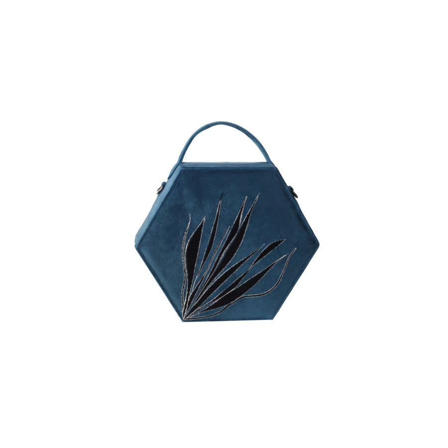 Petroleum Blue Hexagon Bag | Porterist