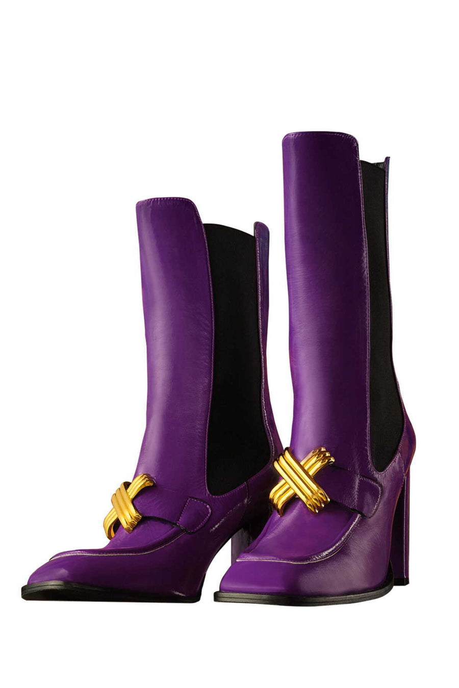 Purple Boots with Gold Accent  - Porterist 1