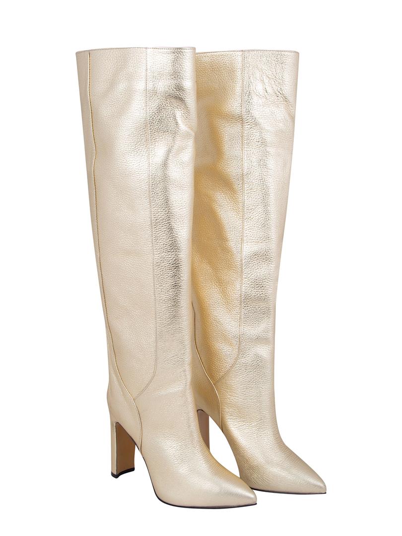 Gold Long Boots - Gold