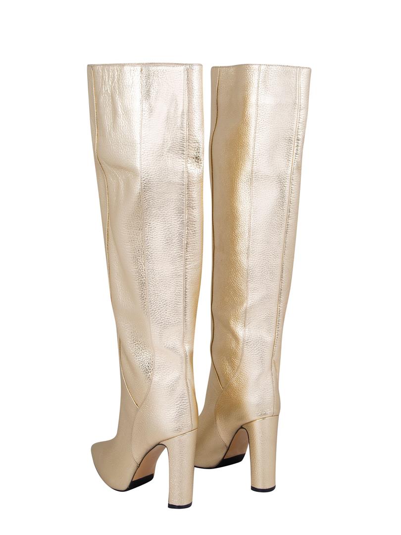 Gold Long Boots - Gold