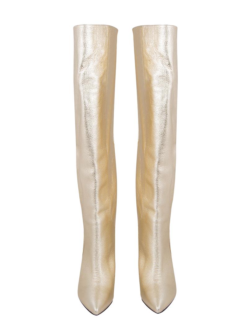 Gold Long Boots - Gold