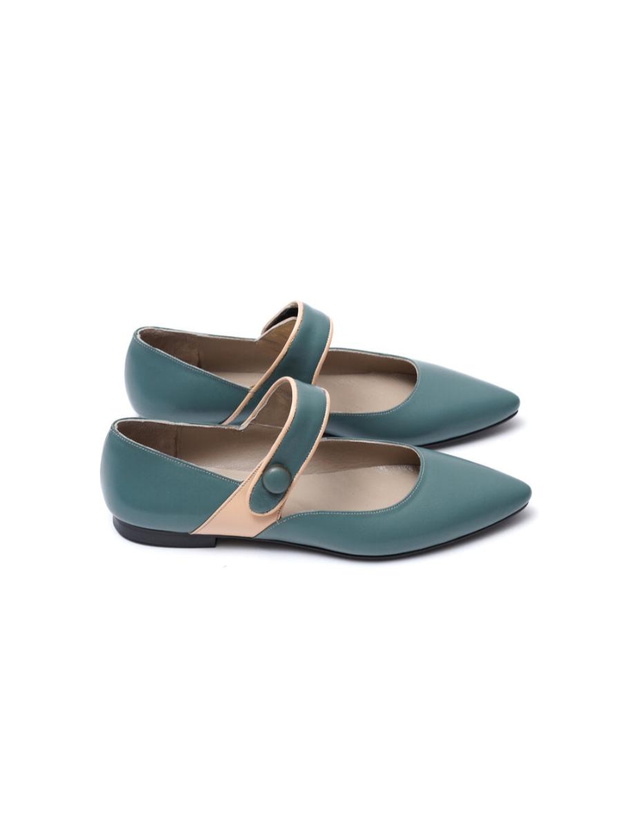 Green Ira Ballet Flats | Porterist