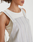 Silk Tie Ruffled Jumpsuit
