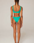 Sierra ECONYL® Bra Look Sporty Bikini Set Green