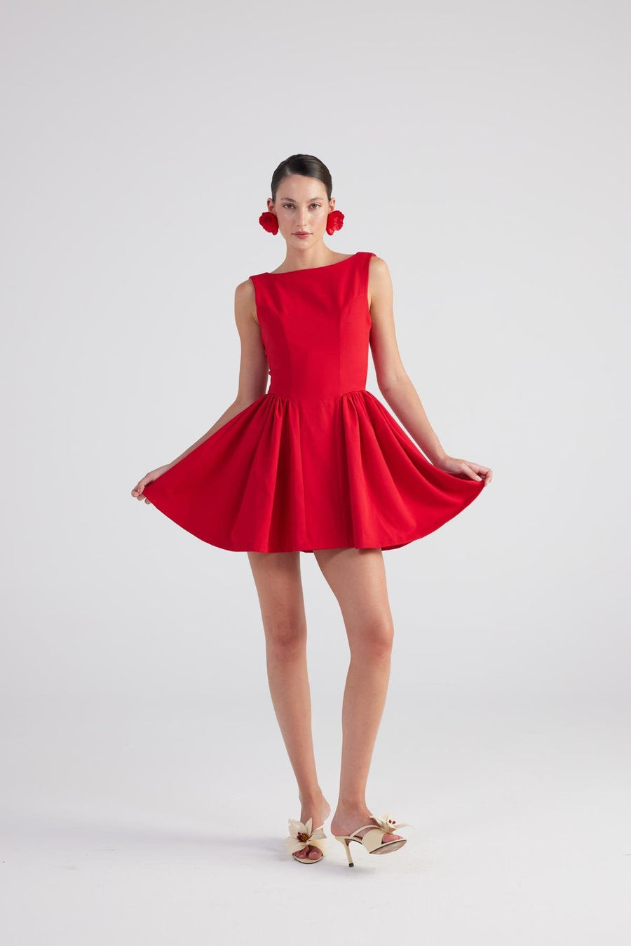 Holly Lolly Alena Dress Red  - Porterist 1