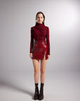 Bria Skirt Burgundy  - Porterist 4