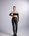 Rebel Leather Pants Black  - Porterist 1