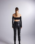 Rebel Leather Pants Black  - Porterist 4