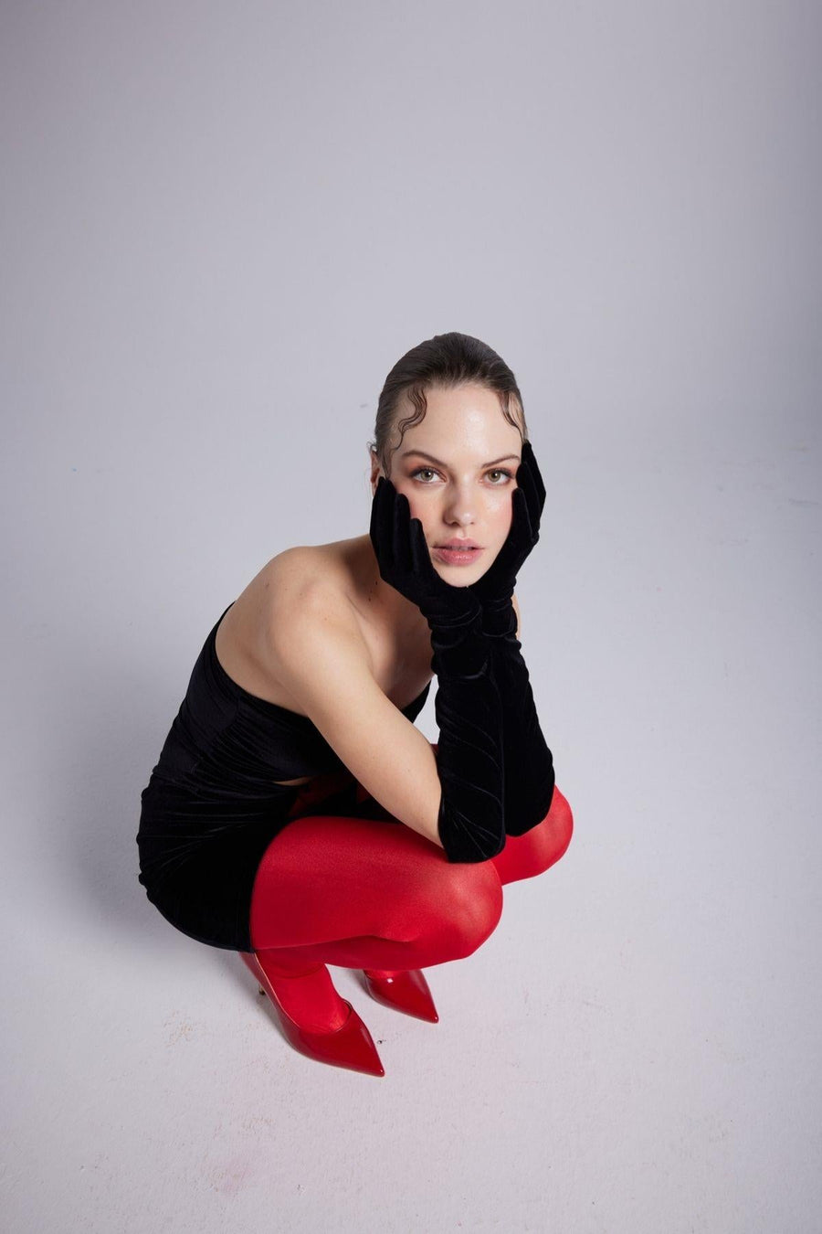 Velvet Gloves Black  - Porterist 5