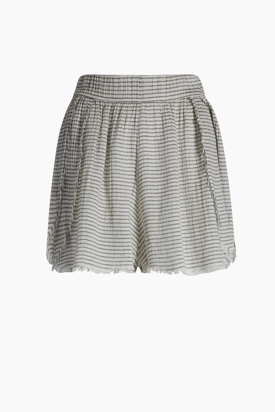 Lyocell Striped Mini Shorts - Porterist 1