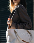 Miramar Beige Large Shoulder Bag | Porterist