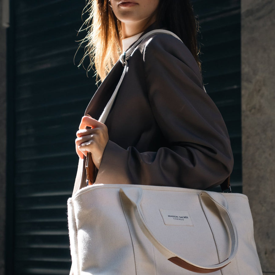 Miramar Beige Large Shoulder Bag | Porterist