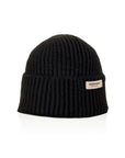 Warmy Wool Blend Black Beanie