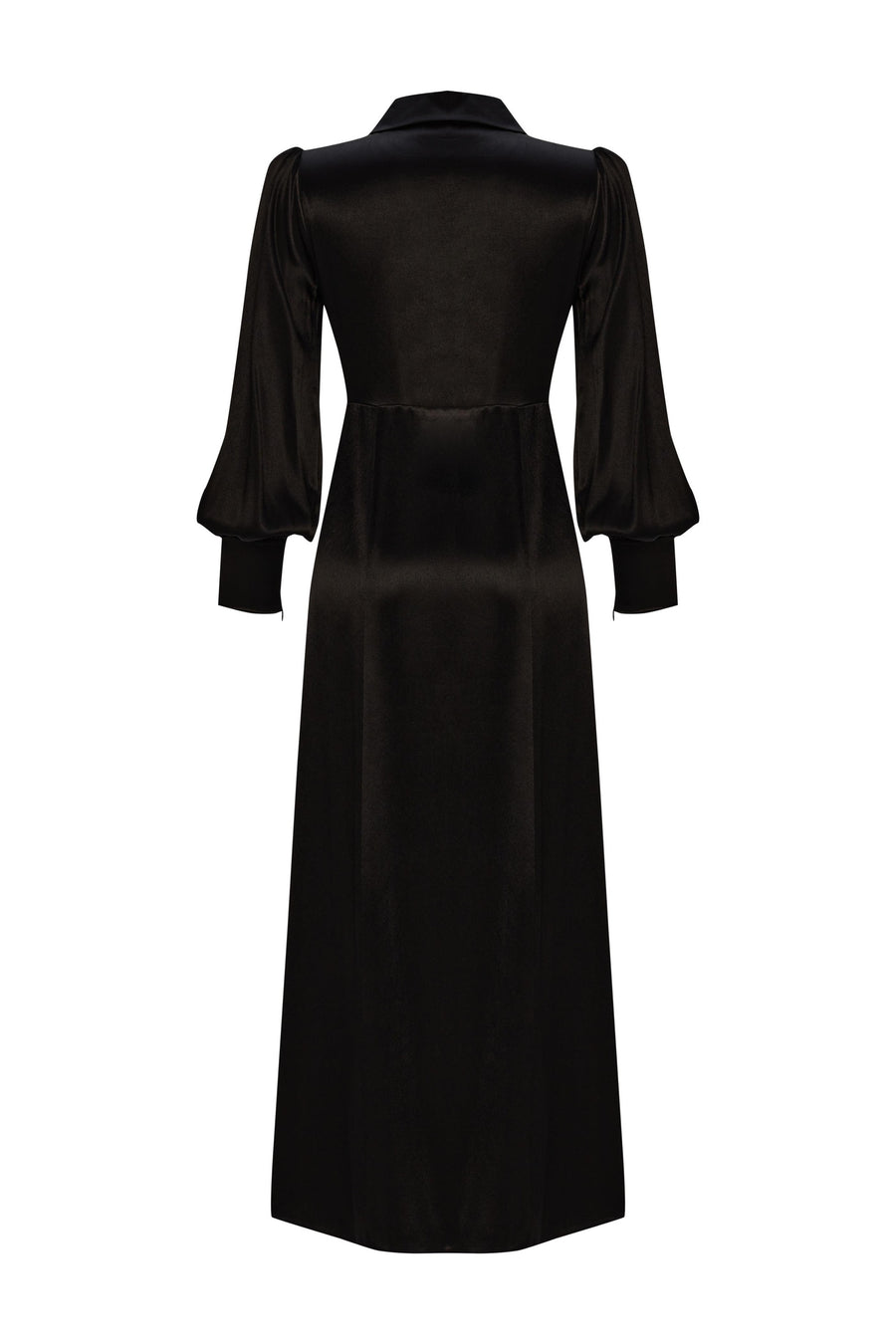 Exquise Black Slit Long Dress  - Porterist 2