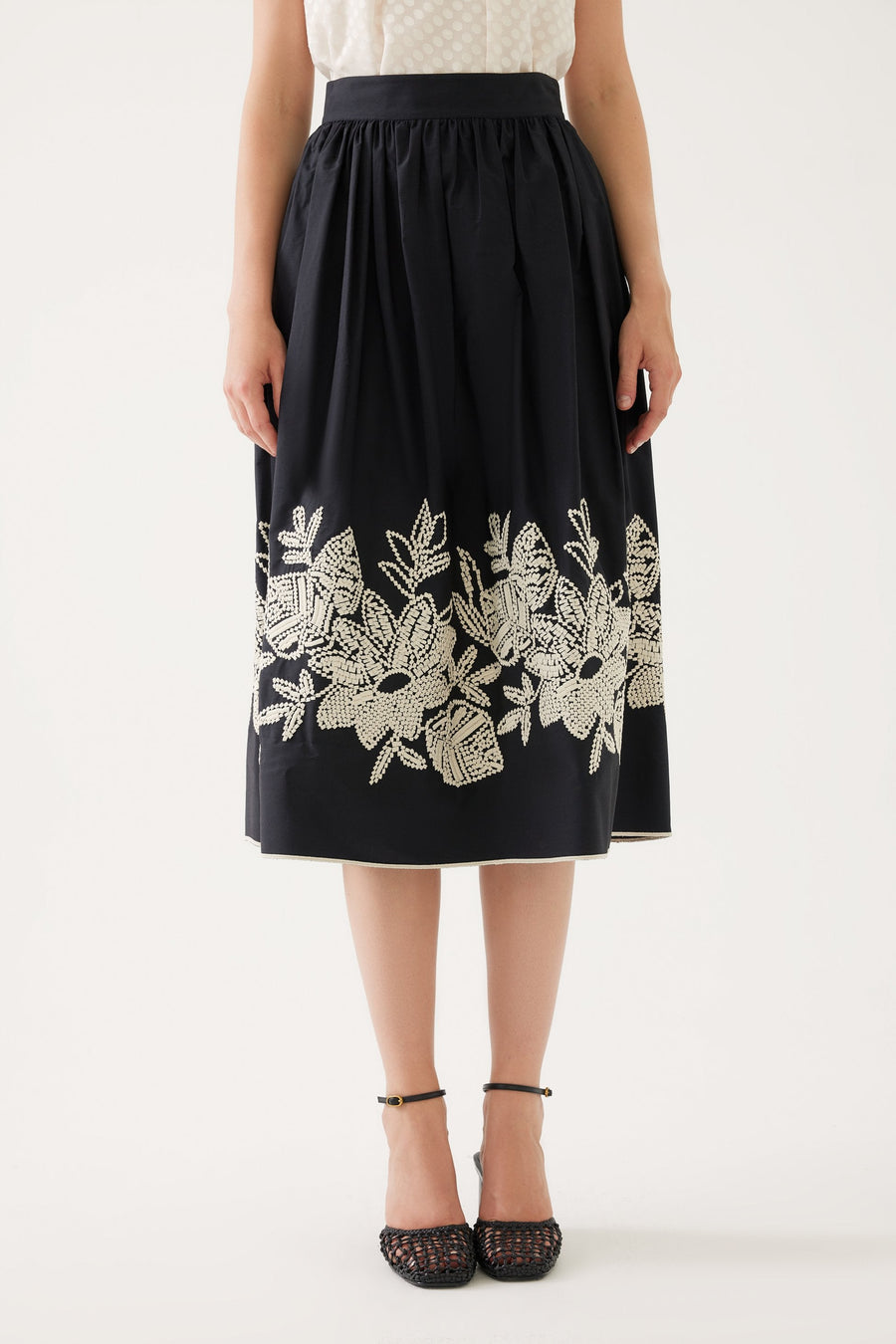 Embroidered And Lightly Balloon Cut Skirt Fınal Item - Porterist 4