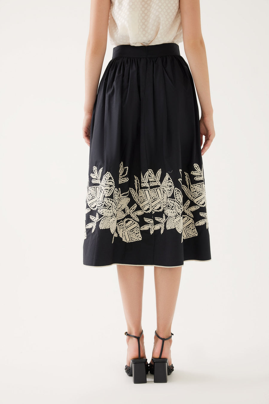 Embroidered And Lightly Balloon Cut Skirt Fınal Item - Porterist 3