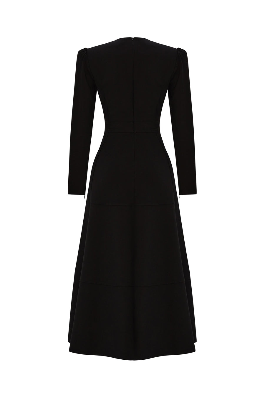 Exquise Black Crew Neck Dress  - Porterist 2