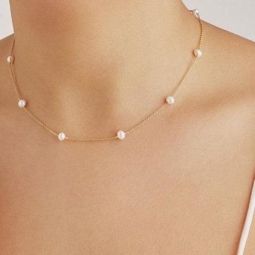 Dainty Pearl Necklace | Porterist