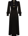 Exquise Black Slit Long Dress  - Porterist 1