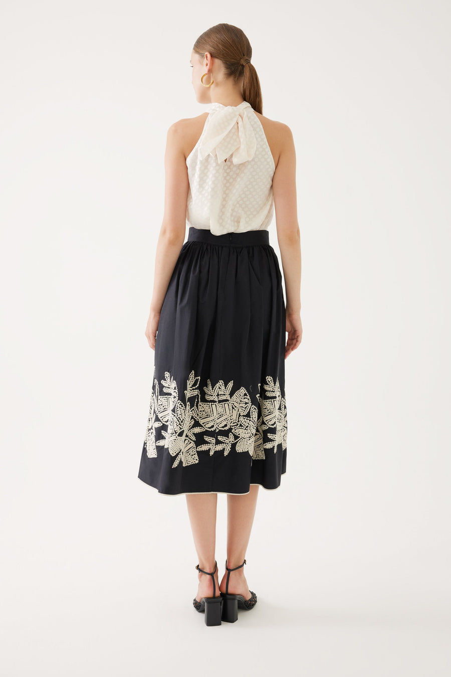 Embroidered And Lightly Balloon Cut Skirt Fınal Item - Porterist 2