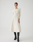 Exquise  CrewNeck Slit Regular Bone Dress - Porterist 1