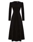 Exquise Black Crew Neck Dress  - Porterist 1