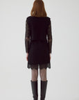 Exquise Sweater Vest with Lined Lace Black Dress  - Porterist 2