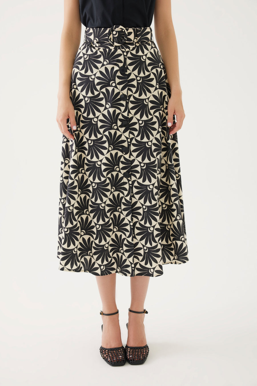 Patterned Midi Skirt Fınal Item - Porterist 3