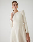 Exquise  CrewNeck Slit Regular Bone Dress - Porterist 3